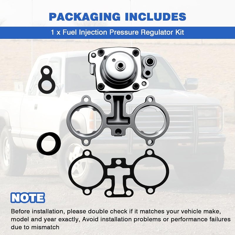 wfsulee Fuel Injection Pressure Regulator Kit Compatible With Chevy GMC 2500 C1500 C2500 C3500 K1500 K2500 K3500 Replace for PR113T, 17112907, 19143609, 143-426 - Image 5